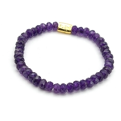 Armband facet 6mm (champagne)