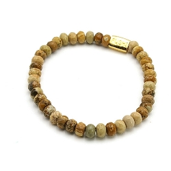 Armband facet 6mm (champagne)