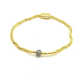 Armband facet 6mm (champagne)