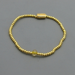 Armband facet 6mm (champagne)