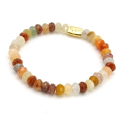 Armband facet 6mm (champagne)