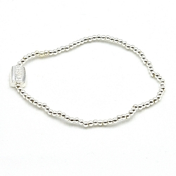 Armband facet 6mm (champagne)