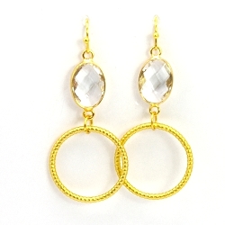 Armband facet 6mm (champagne)