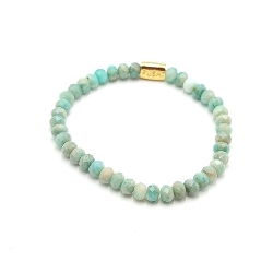 Armband facet 6mm (champagne)