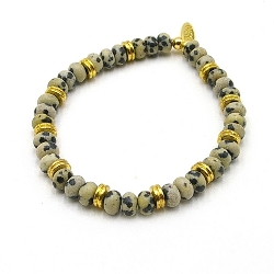 Armband facet 6mm (champagne)