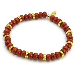 Armband facet 6mm (champagne)