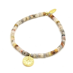 Armband facet 6mm (champagne)