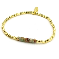 Armband facet 6mm (champagne)