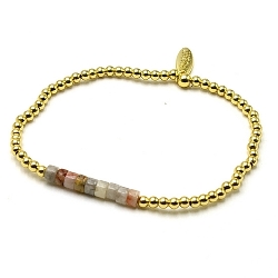 Armband facet 6mm (champagne)