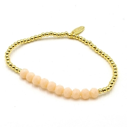 Armband facet 6mm (champagne)