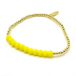 Armband facet 6mm (champagne)