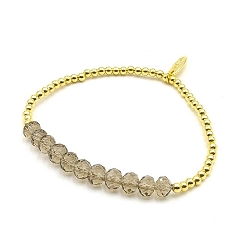 Armband facet 6mm (champagne)