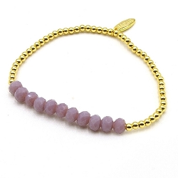 Armband facet 6mm (champagne)