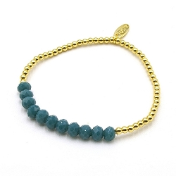 Armband facet 6mm (champagne)