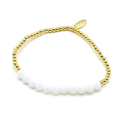 Armband facet 6mm (champagne)