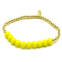 Armband facet 6mm (champagne)