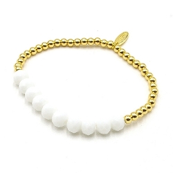 Armband facet 6mm (champagne)