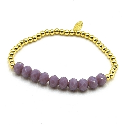 Armband facet 6mm (champagne)