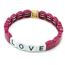 Armband facet 6mm (champagne)