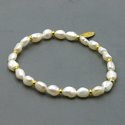 Armband facet 6mm (champagne)