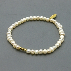 Armband facet 6mm (champagne)