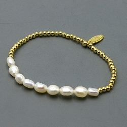 Armband facet 6mm (champagne)