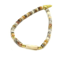 Armband facet 6mm (champagne)