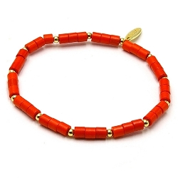 Armband facet 6mm (champagne)