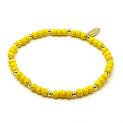 Armband facet 6mm (champagne)