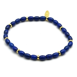 Armband facet 6mm (champagne)