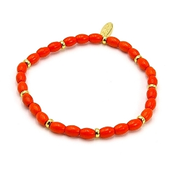 Armband facet 6mm (champagne)