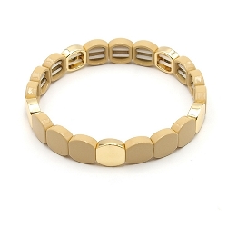 Armband facet 6mm (champagne)