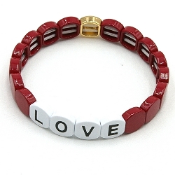 Armband facet 6mm (champagne)