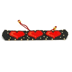 Armband facet 6mm (champagne)