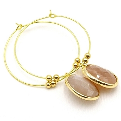 Armband facet 6mm (champagne)