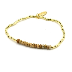 Armband facet 6mm (champagne)