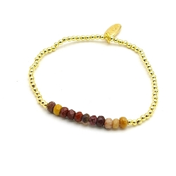 Armband facet 6mm (champagne)