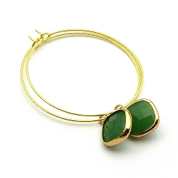 Armband facet 6mm (champagne)