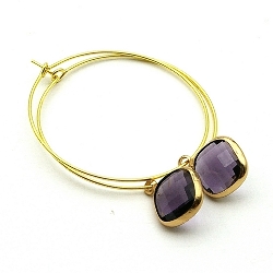 Armband facet 6mm (champagne)