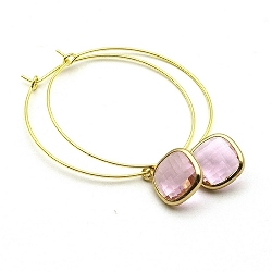 Armband facet 6mm (champagne)