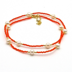 Armband facet 6mm (champagne)