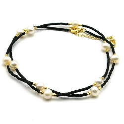 Armband facet 6mm (champagne)