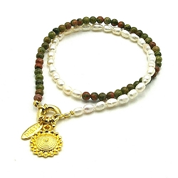 Armband facet 6mm (champagne)