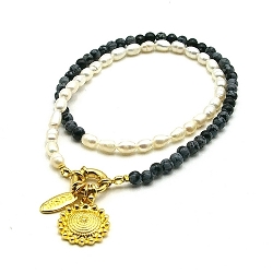 Armband facet 6mm (champagne)