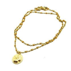 Armband facet 6mm (champagne)