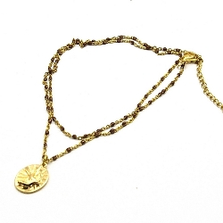 Armband facet 6mm (champagne)