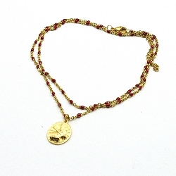 Armband facet 6mm (champagne)