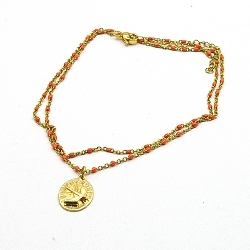 Armband facet 6mm (champagne)