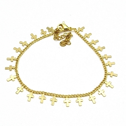 Armband facet 6mm (champagne)