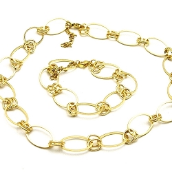 Armband facet 6mm (champagne)